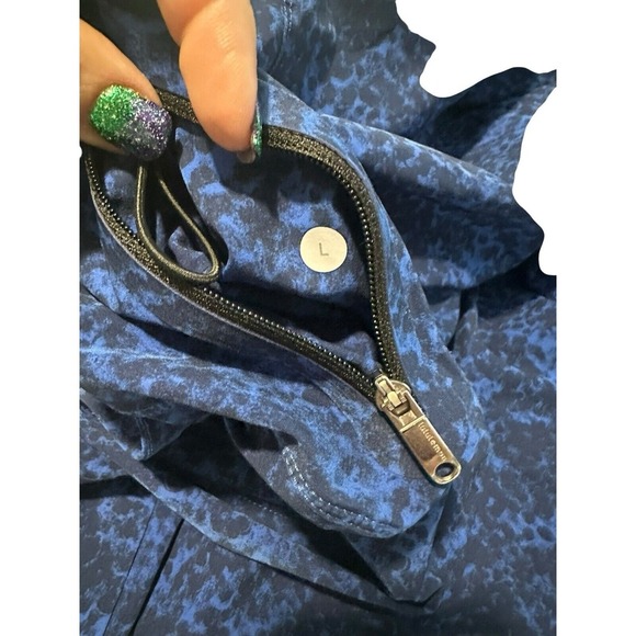 Lululemon Men's Sz Large Assert Short 9" Cannonball Harbor Blue Deep Navy #WX1-5 - Picture 10 of 11